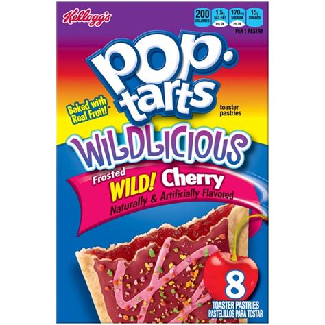 kellogg s pop tarts wildlicious frosted wild cherry toaster pastries 14 1 oz instacart