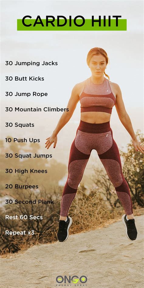 Bodyweight Hiit Workouts Cardio Strength Tutorial Cardio Workout Exercises