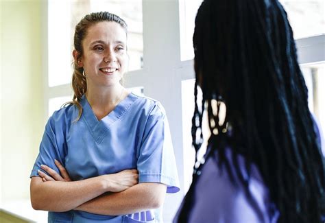 Nurses Having A Conversation In The Hospital Premium Photo Rawpixel