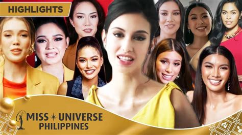 The Journey To The Crown Of Top 10 Phenomenal Women Miss Universe Philippines 2022 Youtube