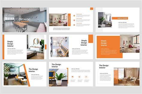 Catalog Furniture Powerpoint Product Catalog Template Brochure Template Free Web Fonts
