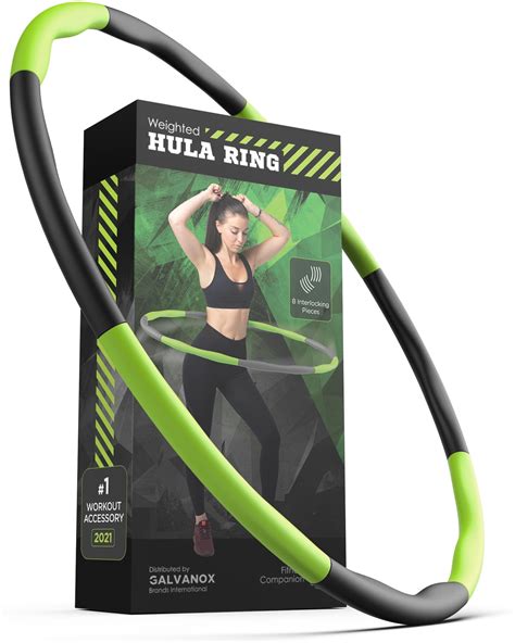 Fitsense Weighted Hula Hoop For Adults Weight Loss 2lb Detachable