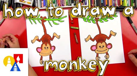 How To Draw A Monkey Art For Kids Hub Drawing For Kids Monkey Images