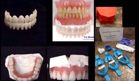 Maybe you would like to learn more about one of these? Do It Yourself Denture Kit Dental Impression Putty Dental Mold Acrylic Resin False Denture Teeth ...