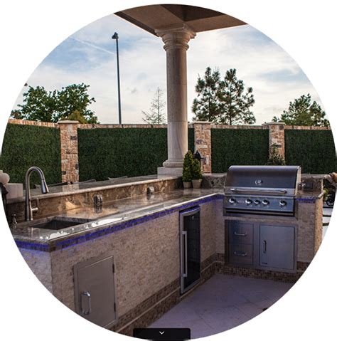 Outdoor Kitchen Contractor Houston Design And Build Custom Outdoor Kitchen