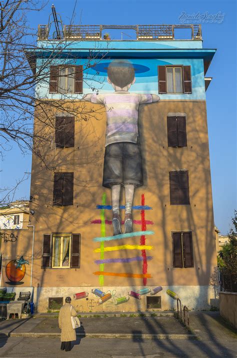 Cronaca, sport, politica ed economia. Street Art a Tor Marancia Roma - Daniele Serafini Experience