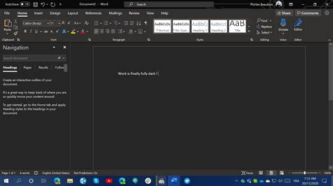 Microsoft Working On A Full Dark Theme For Microsoft Word