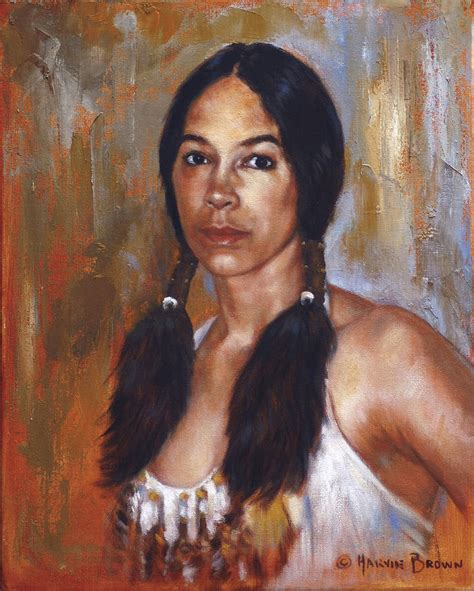 Sioux Woman Painting By Harvie Brown Fine Art America