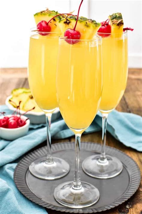 Pineapple Upside Down Mimosas Are One Of Our Favorite Brunch Time