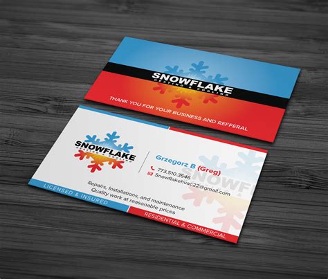 An amazing hvac business card design provides identity to your business. Professional, Colorful, Hvac Business Card Design for a ...