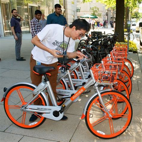 米首都にシェア自転車が初登場、中国モバイクが米2社と競合へ 写真8枚 国際ニュース：AFPBB News