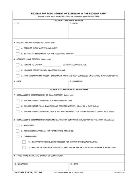 Da Form 3340 Fill Out And Sign Printable Pdf Template