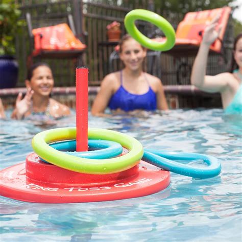 Your Search For Unique Pool Games Is Over Everyone Can Join In The Fun With This Floating Ring