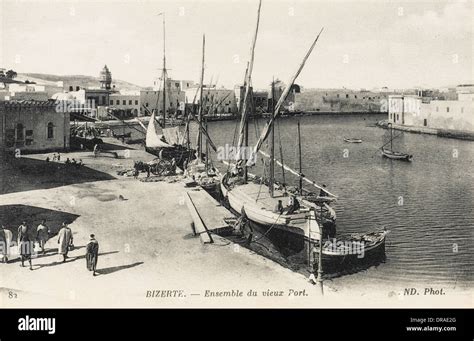 Tunisia Bizerte The Old Port Stock Photo Alamy