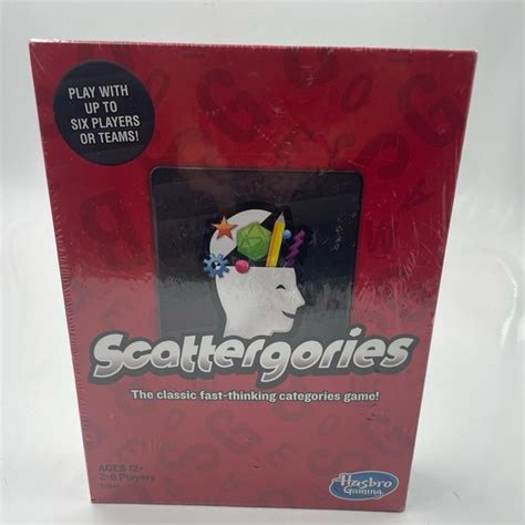 Games Hasbro Gaming Scattergories New Table Top Game Board Game New