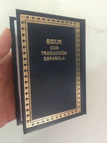 Española Sidur Spanish And Hebrew Siddur Oración Judío Libro Orar