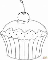 Muffin Coloring Cupcake Desserts Banana Split Cherry Ausmalbilder Ausmalbild Ausmalen Supercoloring Sheet Mit Printable Malvorlagen Zum Colouring Kirsche Template Super sketch template