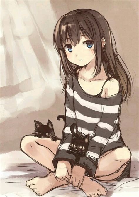 Anime Cats Cute Girl Image By Tschissl On Favim Com