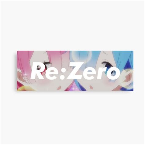 Rem Ram Rezero Banner 1 Canvas Print For Sale By Chumbo21