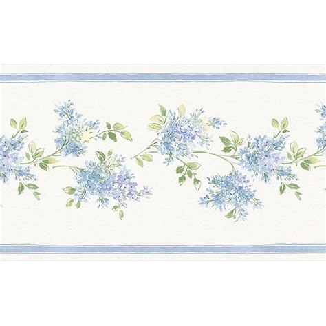 Norwall Fk78460 Floral Lilac Wallpaper Border The Savvy Decorator