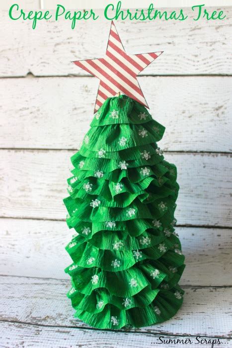 Crepe Paper Christmas Tree Decoration Home And Garden