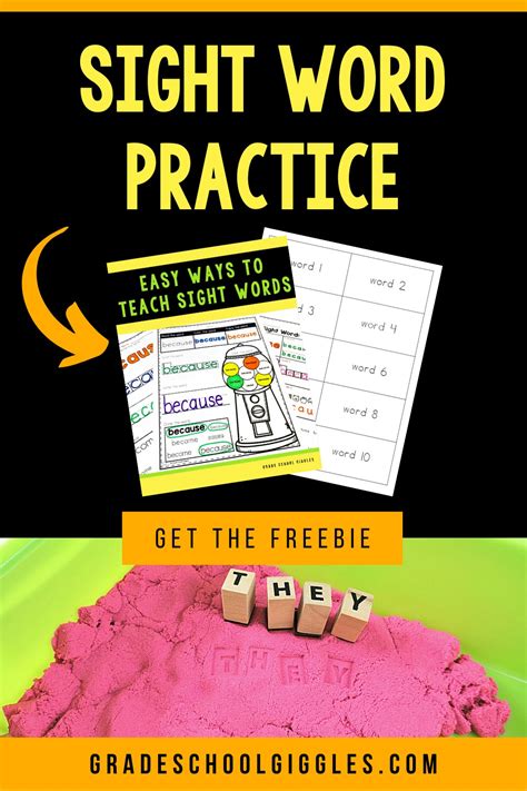 6 Sight Word Practice Activities That Will Help Your Kids Master Their