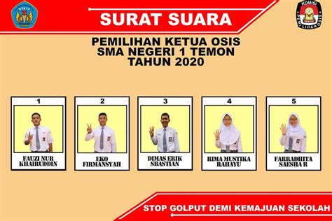 39 Poster Pemilihan Ketua Osis Update 2023 Ashabul K H