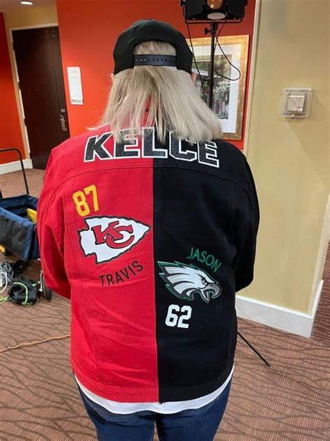 Kelce Mom Jacket Donna Kelce Super Bowl Outfit