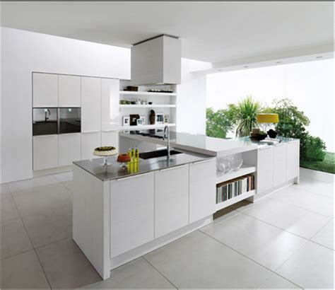 Uv High Gloss White Kitchen Cabinet