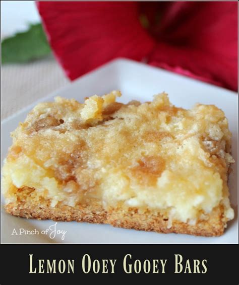 I love watching her on food network.one of the funniest things i do is watch her in the morning while i work out on my elliptical. Lemon Ooey Gooey Bars | | A Pinch of Joy