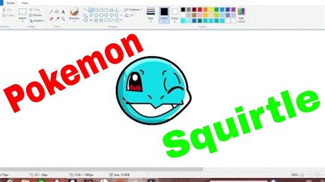 But if you arm with a drawing tablet, things are totally different. how to draw pokemon squirtle face in ms paint || pokemon ...
