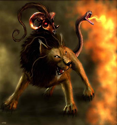 Dark Creatures Magical Creatures Fantasy Creatures Chimera