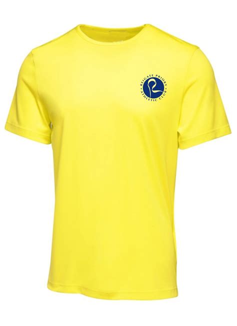 Reigate Priory Athletic Club Mens Neon Yellow Sports T Shirt Iprosports