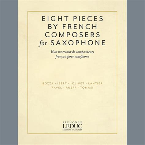 Improvisation Et Caprice Sheet Music Eugène Bozza Alto Sax Solo