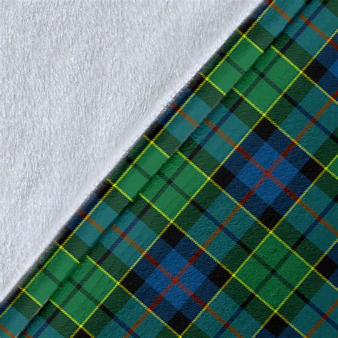 Forsyth Ancient Tartan Clan Badge Premium Blanket Wave Style Th8