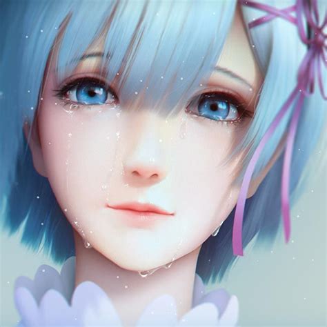 Rem Rem Rezero Wallpaper Engine Anime Girl Crying Sad Anime Manga