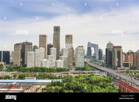 China Beijing Peking City Guomao District Skyline East Second Ring