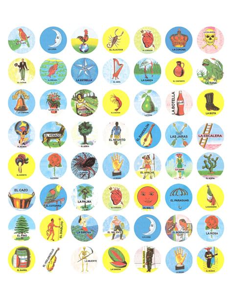 Loteria Printable Images