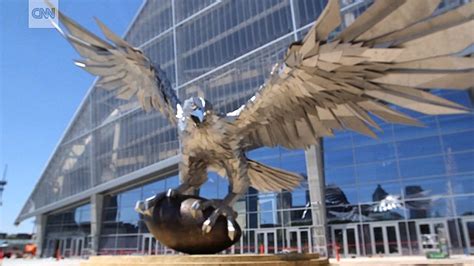 Giant Steel Falcon Takes Flight In Front Of Atlanta Stadium Cnn