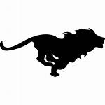 Lion Running Icon Animal Icons Animals Silhouette