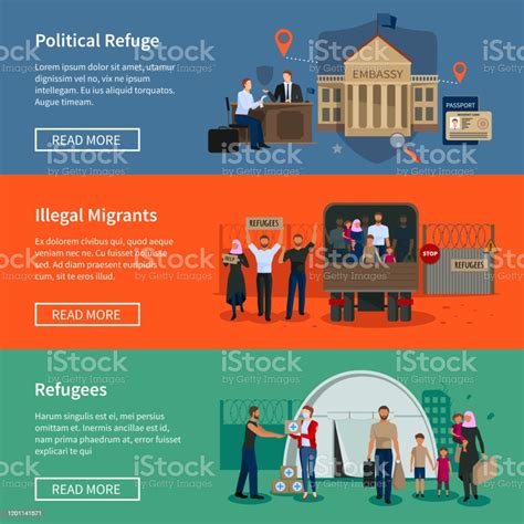 stateless refugees asylum banners stock illustration download image now refugee refugee