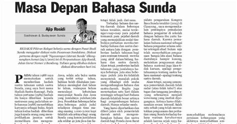 Contoh Artikel Bahasa Sunda Tentang Kesenian Pakar Unpad Bahasa Sunda
