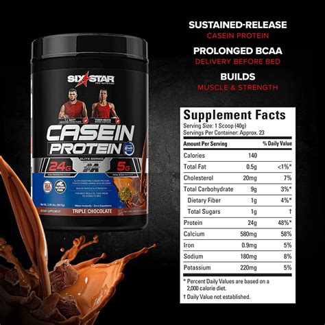 Six Star Pro Nutrition Casein Protein Elite Series Triple Chocolate 2