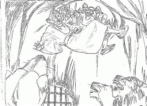 √ Coloring Page Daniel In The Lions Den Daniel In The Lions Den In