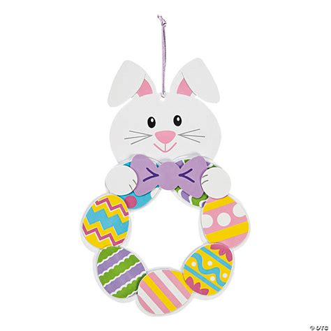 Easter Bunny Wreath Craft Kit Makes 12 Oriental Trading