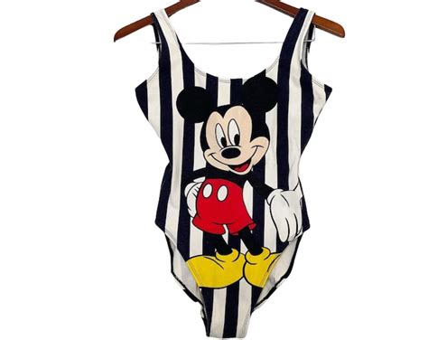 Vintage Mickey Mouse Bathing Suit Mickey Unlimited Disney Womens Size 7
