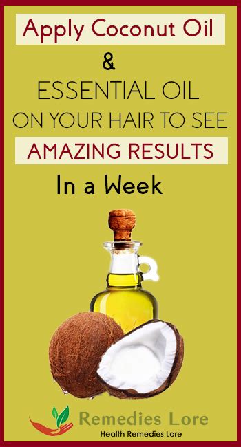Apply the mixture all over your hair and massage it into your scalp. Apply Coconut and Essential Oil on Your Hair to See ...