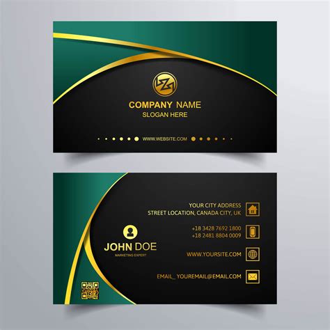 Abstract Stylish Wave Colorful Business Card Template Design 258723