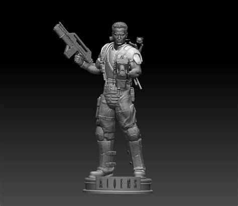 Aliens Soldier 3d Print Model By Andreyad77