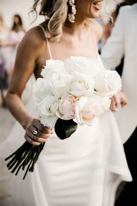 This Real Brides Dress Had The Most Gorgeous Back Detail White Roses